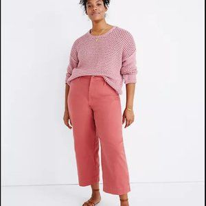 Madewell Curvy Slim Emmett Wide-Leg Crop Pants